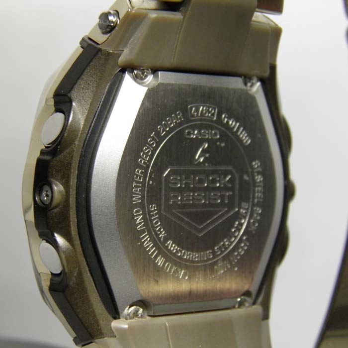 G-SHOCK 買取のGRAVITY◇G-011BD-9AJF スクエアフェイス ゴールドIP メタルバンドモデル CASIO/G-SHOCK_画像4