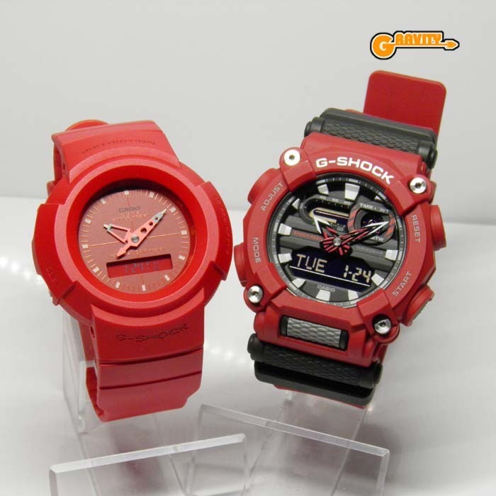 G-SHOCK 買取のGRAVITY◇AW-500BB-4EJF GA-900-4AJF アナログ2本セット レッドカラー CASIO/G-SHOCK