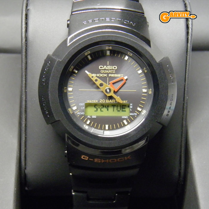 G-SHOCK 買取のGRAVITY◇未使用◇AWM-500UA UNITED ARROWS(ユナイテッドアローズ) フルメタルブラック CASIO/G-SHOCK_画像1