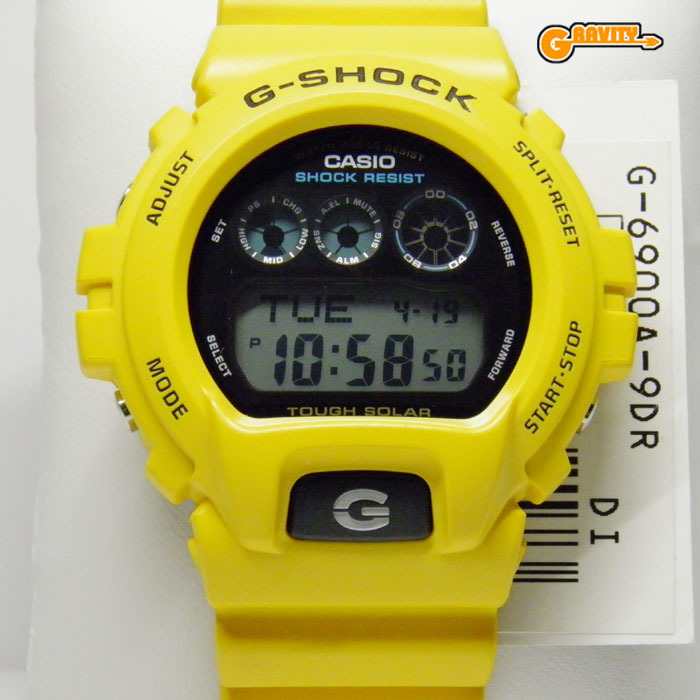 G-SHOCK 買取のGRAVITY◇G-6900A-9 タフソーラー イエローカラー (GW-6900A-9JFの海外版)CASIO/G-SHOCKの画像1