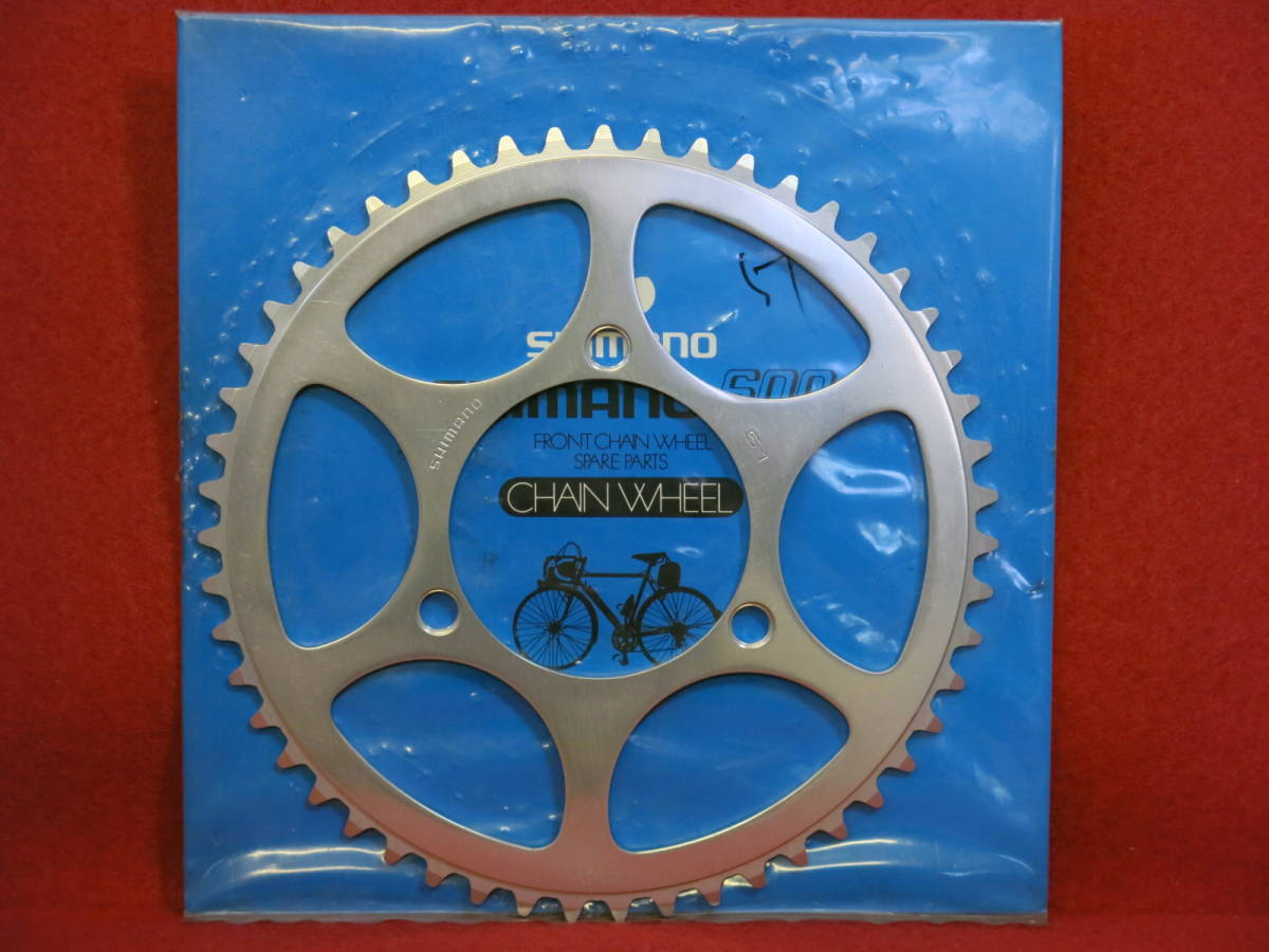 CW-0020-13057　SHIMANO 600 旧歯形 チェーンリング 51ｔ 3穴PCD94mm 袋入り 薄歯新品_画像1