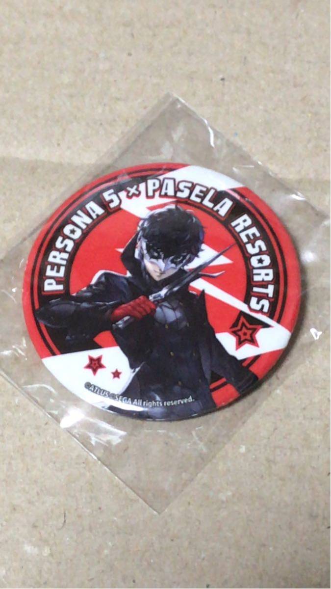 P5 Persona 5 × Pasera Zorts Shibuya Collaboration Cafe Can Badge Territories Amamiya Ren Joker