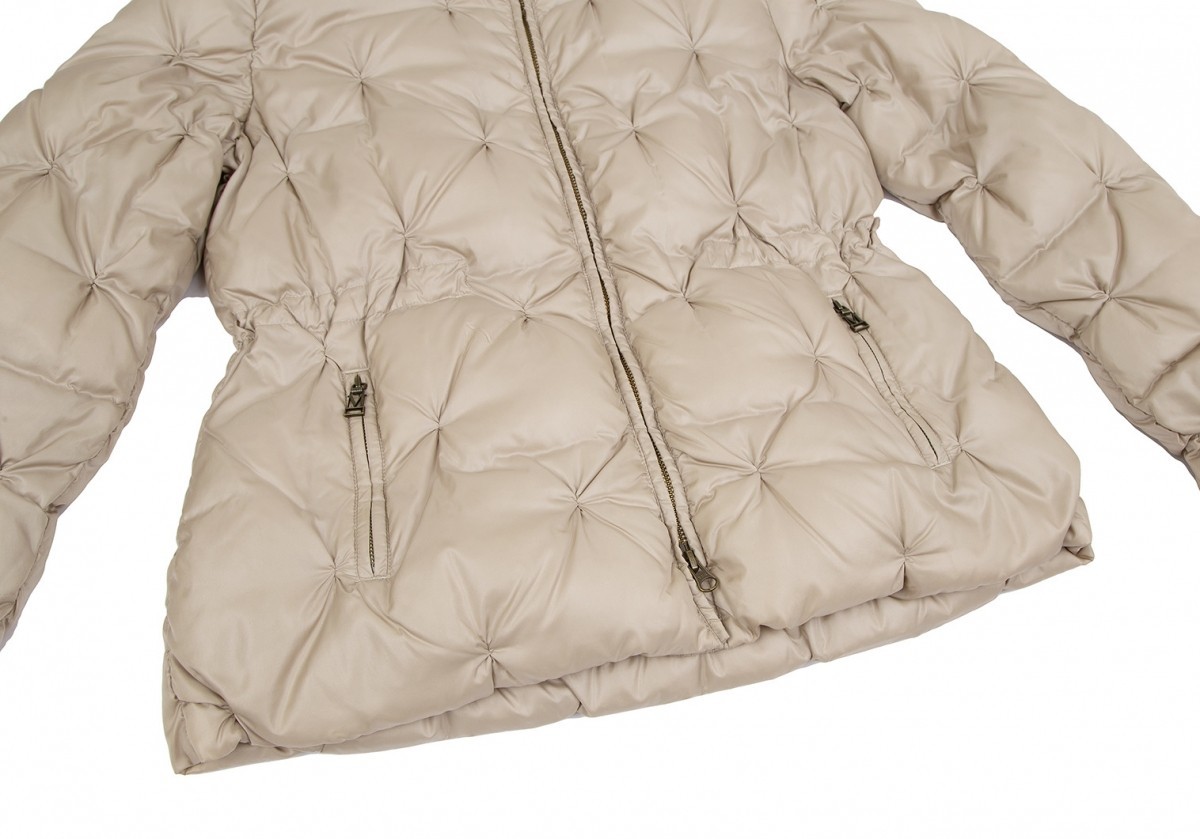  Max Mara MaxMara STUDIO knob .. design down jacket beige 42