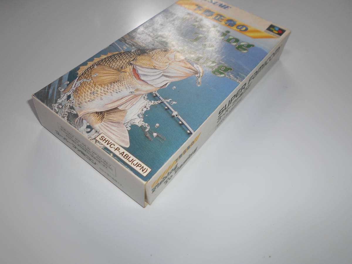 清掃動作品 下野正希のFishing To Bassing フィッシング トゥ バッシング ナツメ 箱 説明書 スーパーファミコン SFC カセット NINTENDOの画像7