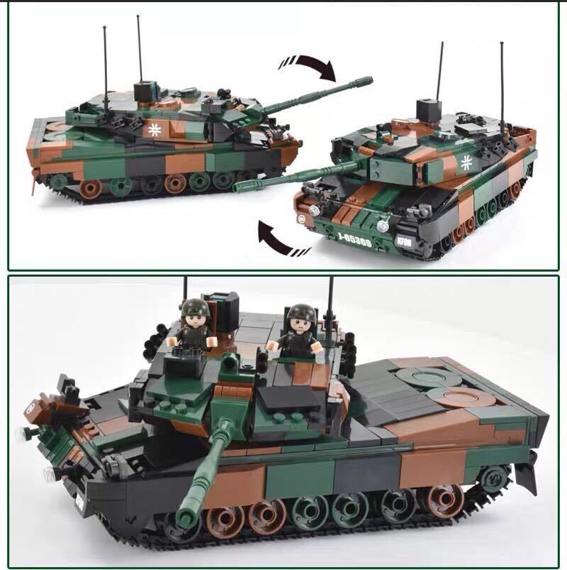 即納　戦車 ミニフィグ レゴ 互換 LEGO 互換 テクニック フィギュア レオパルト　Leopard 2a5 766pcs ek_画像3