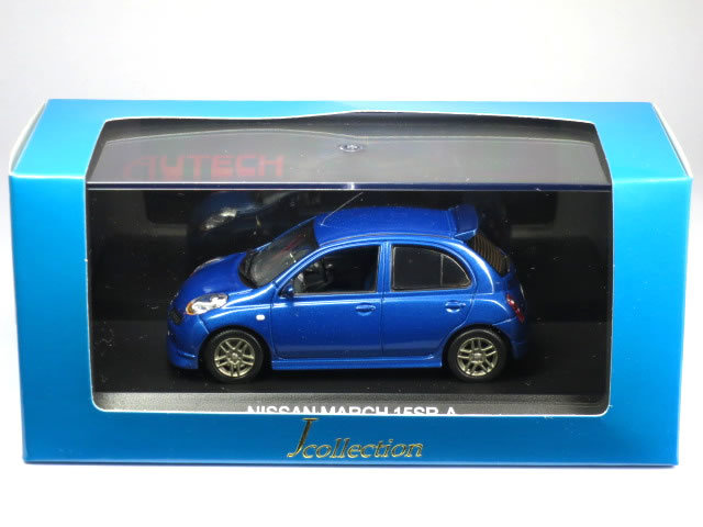 京商 アイアイアド・カンパニー特注 1/43 日産 マーチ (K12) 15SR-A ブルー (JC18012SO)_画像1