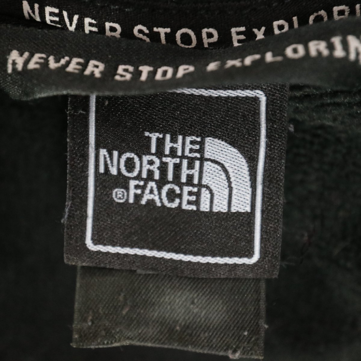 THE NORTH FACE ノースフェイス フリースジャケット アウトドア 登山 キャンプ 防寒 ブラック ( メンズ L ) 中古 古着 M4271_画像8