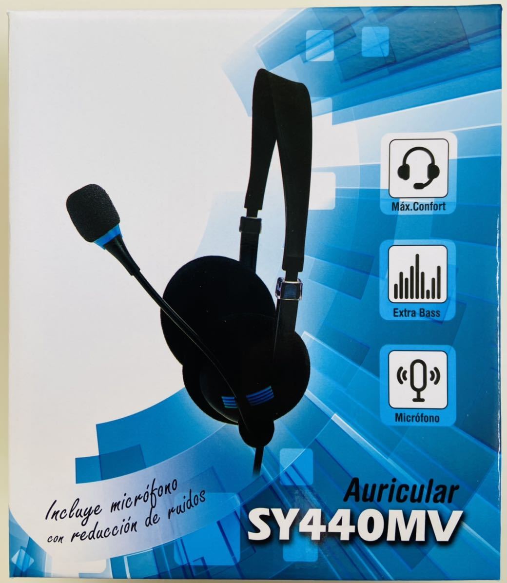 新品未使用 Auricular SY440MV USB 接続 1.8m 有線 ヘッド セット リモコン マイク イヤ ゲーム ゲーミング 会議 リモート パソコン PC_画像3