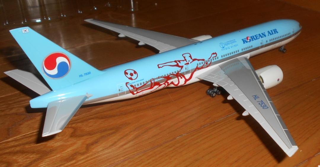 herpa 1/200 KOREAN AIR B-777 WORLD CUP. .Yahoo Japan Auction
