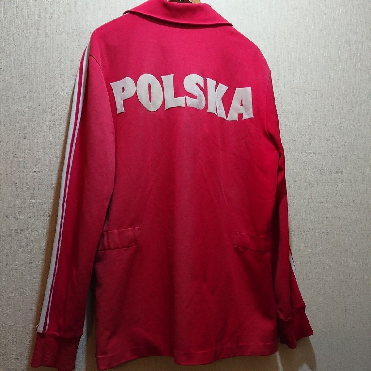 60s ビンテージ アディダス ジャージ ポーランド代表モデル 赤 トラックジャケット polska adidas