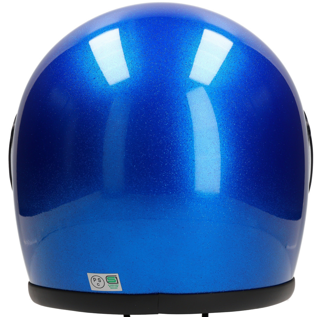 フルフェイスヘルメット メタリックブルー×ライトスモークシールド Mサイズ:57-58cm対応 VT7 NEO VINTAGE VT-7 ステッカー付き_画像5