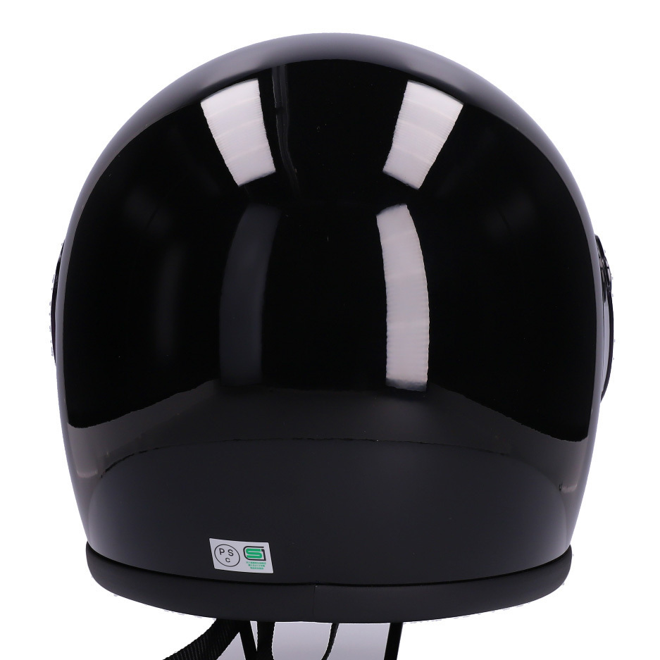 フルフェイスヘルメット ブラック×シルバーミラーシールド Mサイズ:57-58cm VT7 NEO VINTAGE VT-7 ステッカー付き_画像5
