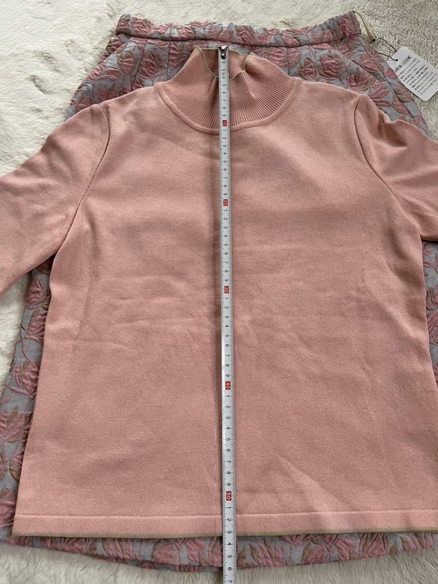 即決　未使用品　ピンク半袖セーター　Sサイズ＆スカート ７号　セットで　定価53000円Lilian Burty PARIS_画像7