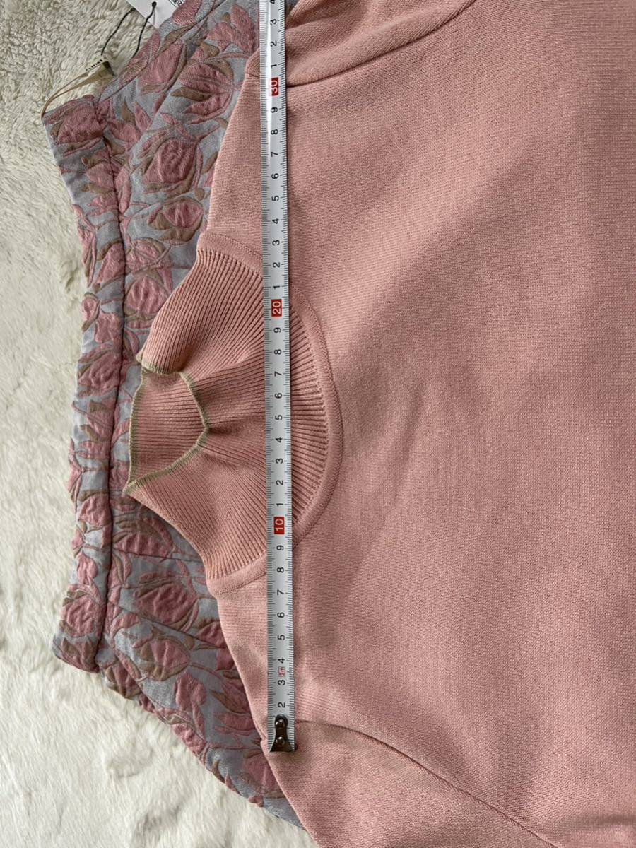 即決　未使用品　ピンク半袖セーター　Sサイズ＆スカート ７号　セットで　定価53000円Lilian Burty PARIS_画像6