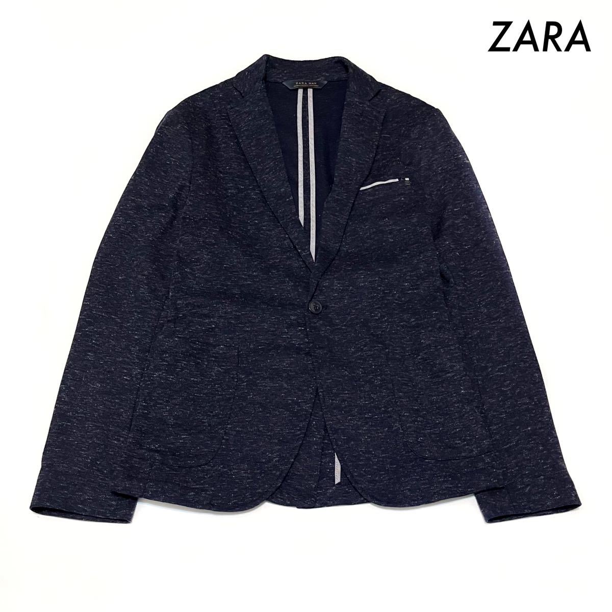 ZARA ザラ★テーラードジャケット カジュアル ネイビー 紺 メンズ_画像1