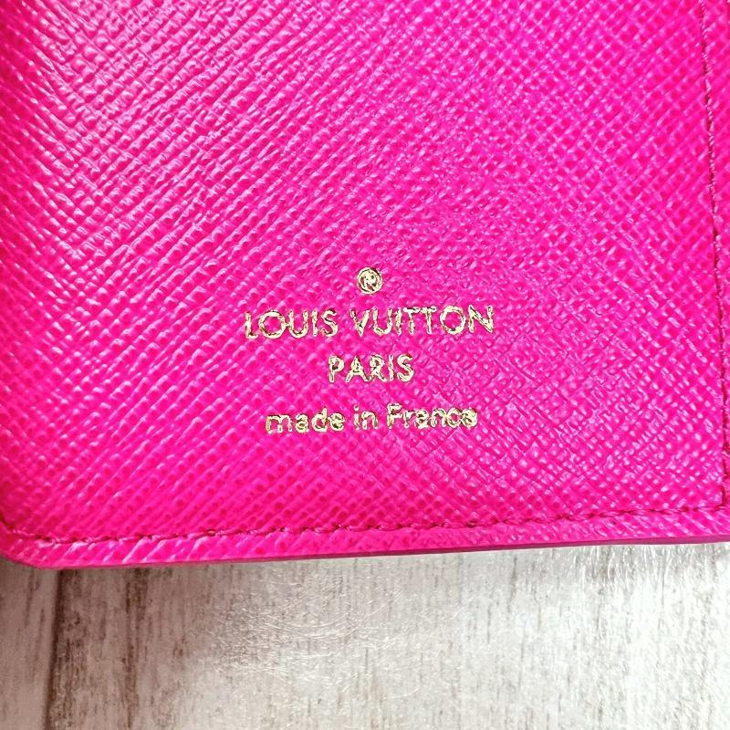 ルイヴィトン LOUIS VUITTON 二つ折り財布 ポルトフォイユ・ルー モノグラム M81472 フューシャ ピンク