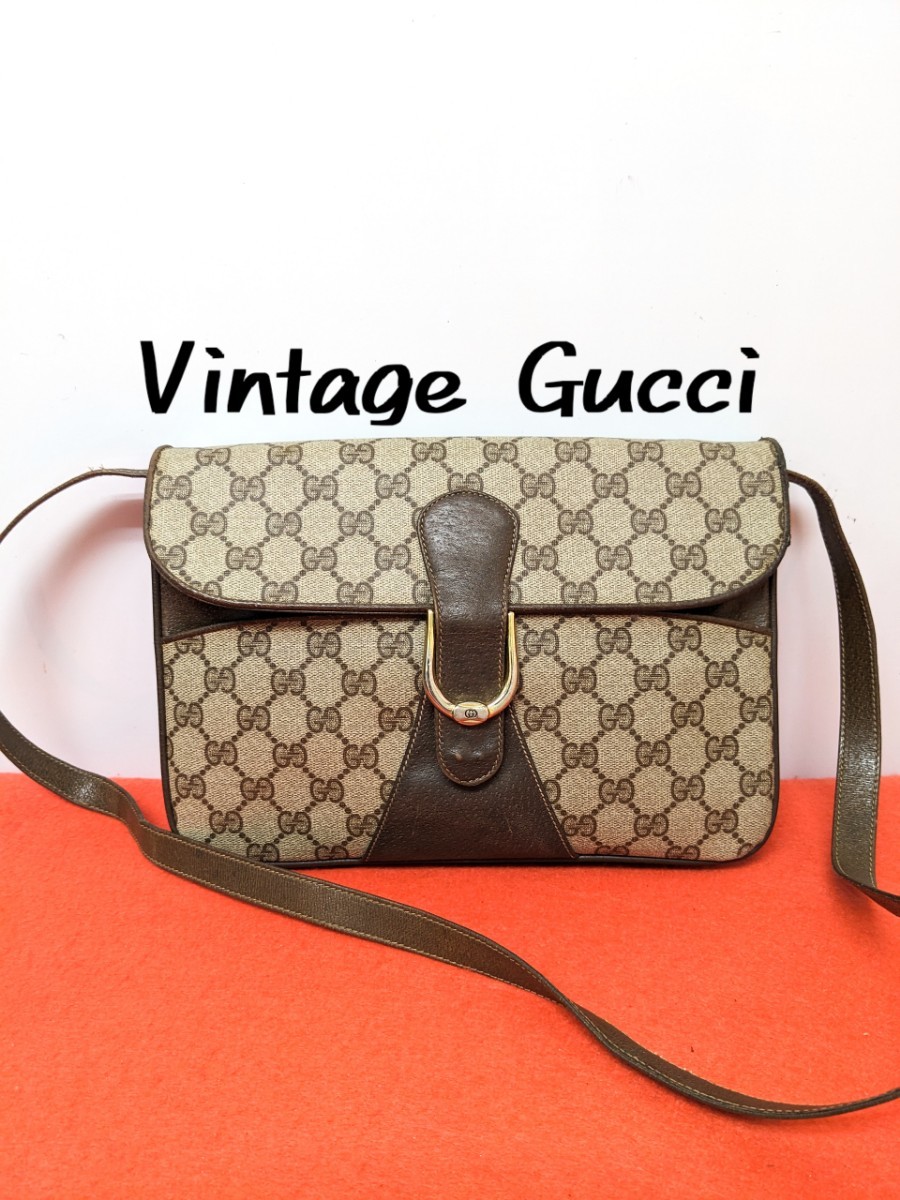 良品 極希少！Gucci GG柄 2wayショルダーバッグ クラッチバッグ レア-