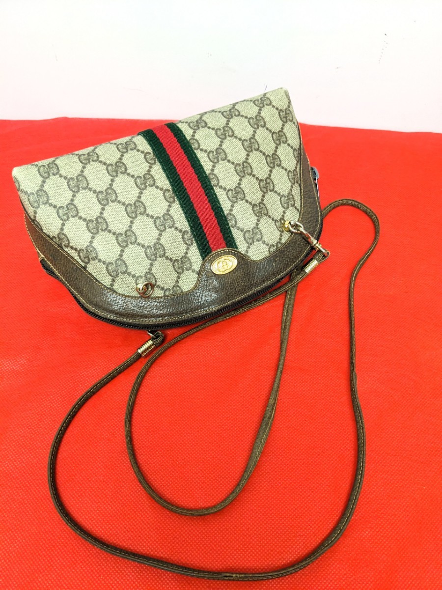 ヤフオク! - 美品 極希少!Gucci シェリーライン 2wayショルダ...
