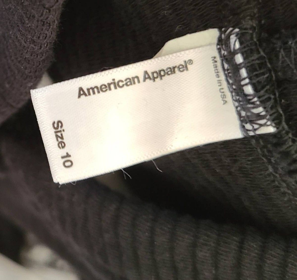 American  Apparel  アメリカンアパレルKids フーディパーカーcollarブラック size10 ユニセックス