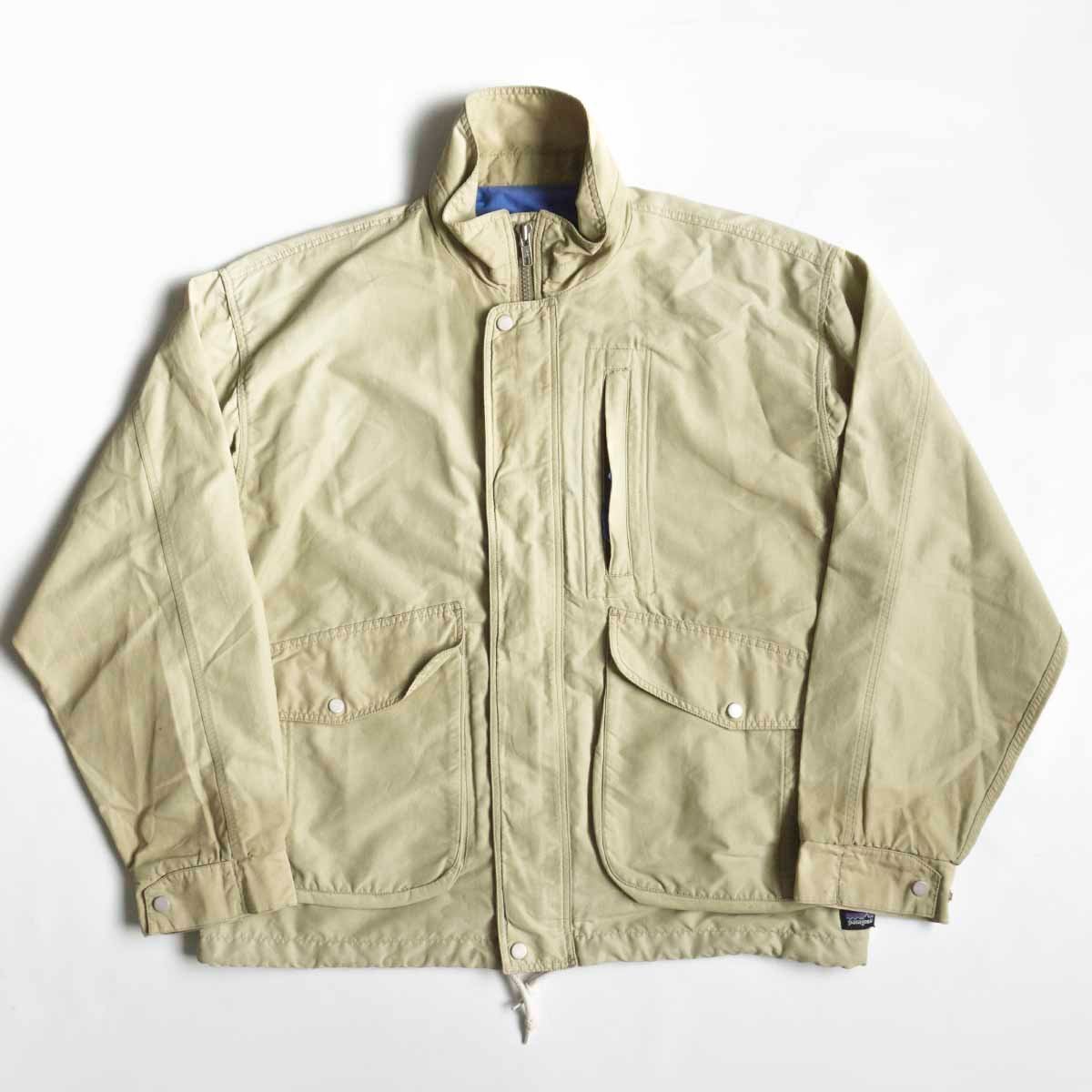 【希少】PATAGONIA【90s baggies jacket】XS ベージュ バギーズ ナイロン ジャケット y2304048_画像1