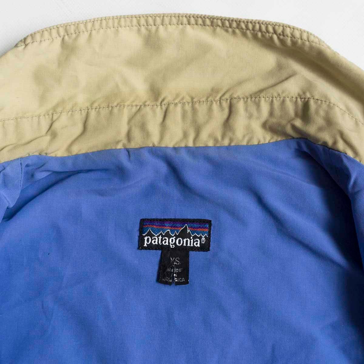 【希少】PATAGONIA【90s baggies jacket】XS ベージュ バギーズ ナイロン ジャケット y2304048_画像5