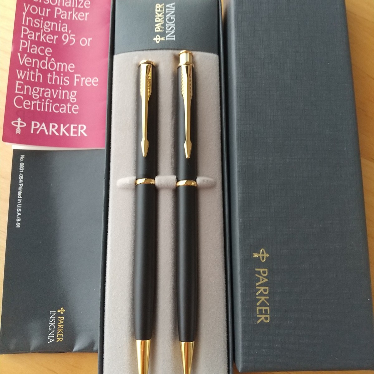 未使用■PARKER パーカーインシグニアカスタムボールペン、ペンシルセット 未使用】パーカー インシグニア マットブラックGT セット|Yahoo