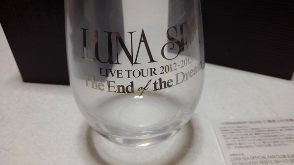 □　ルナシー　LUNA SEA　【　the end of the dream 武道館 FC限定席配布　グラス　色シルバー 】　新品♪　箱入り♪_画像3