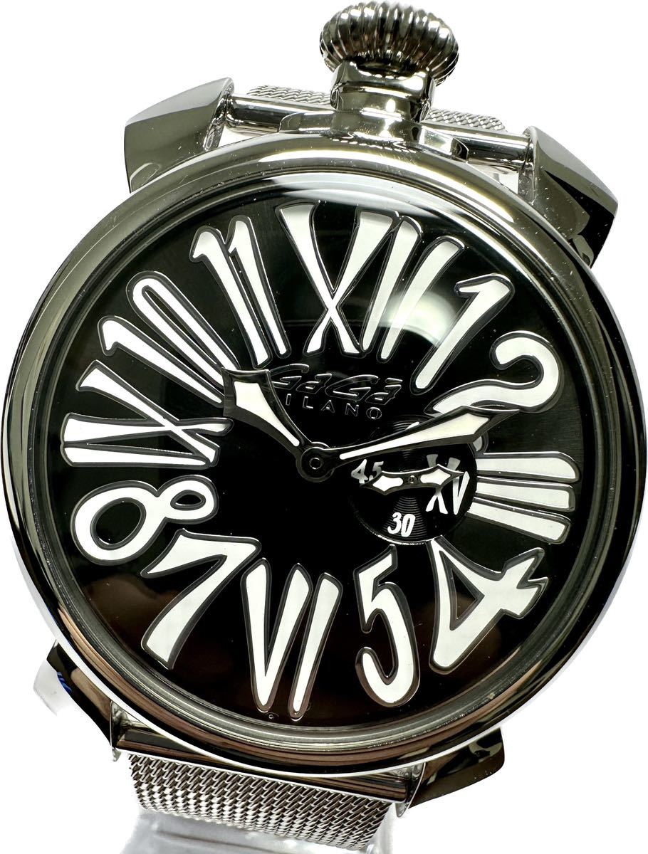 1円〜 Y 美品 GaGa MILANO ガガミラノ マヌアーレ 5080 メンズ