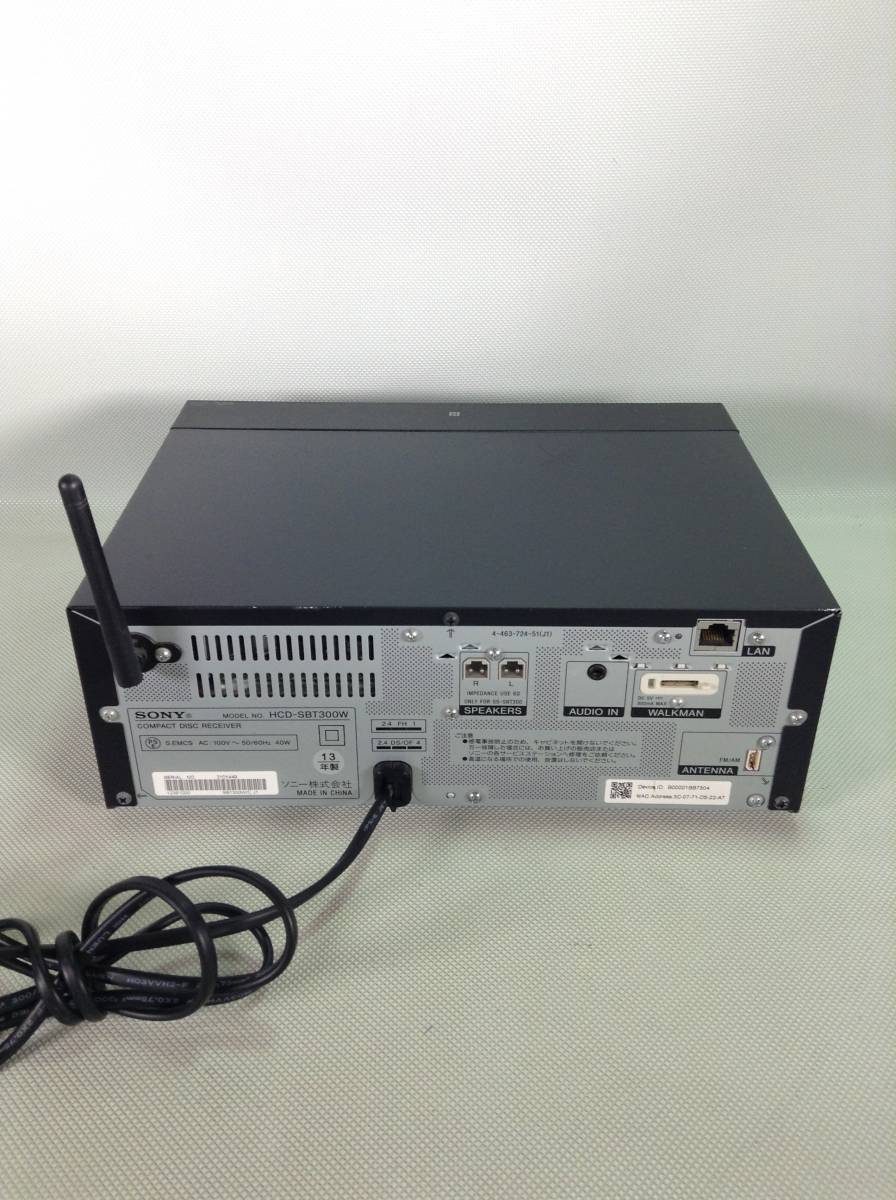 N3280SONY Sony compact disk receiver CD receiver multi Connect player system player HCD-SBT300W 13 year made 