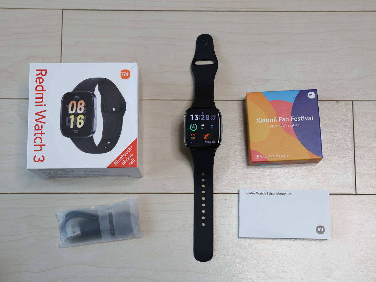 Xiaomi スマートウォッチ Redmi Watch 3 Global版 日本語対応 大型OLED