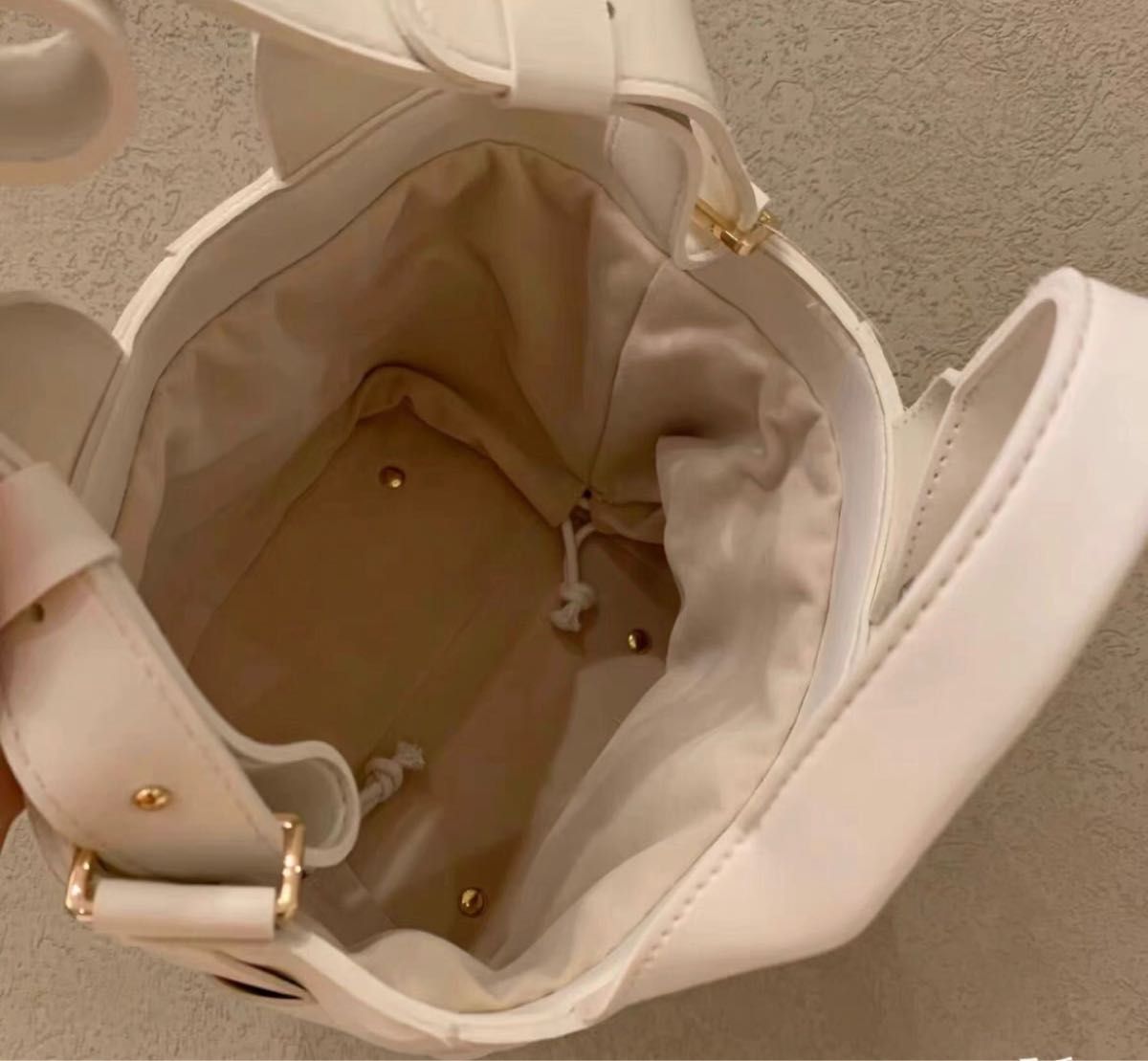 中国スターバックス　山茶花シリーズ　巾着式トートショルダーバッグ　新品未使用　バッグのみ販売