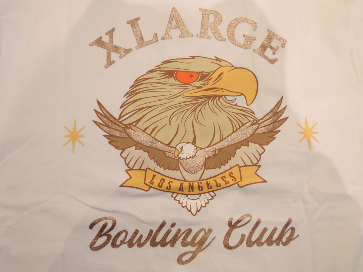 X-LARGE XLARGE エクストララージ BOWLING CLUB S/S TEE ホワイト Mサイズ 人気商品 送料￥210～ 値下げしました！_画像4