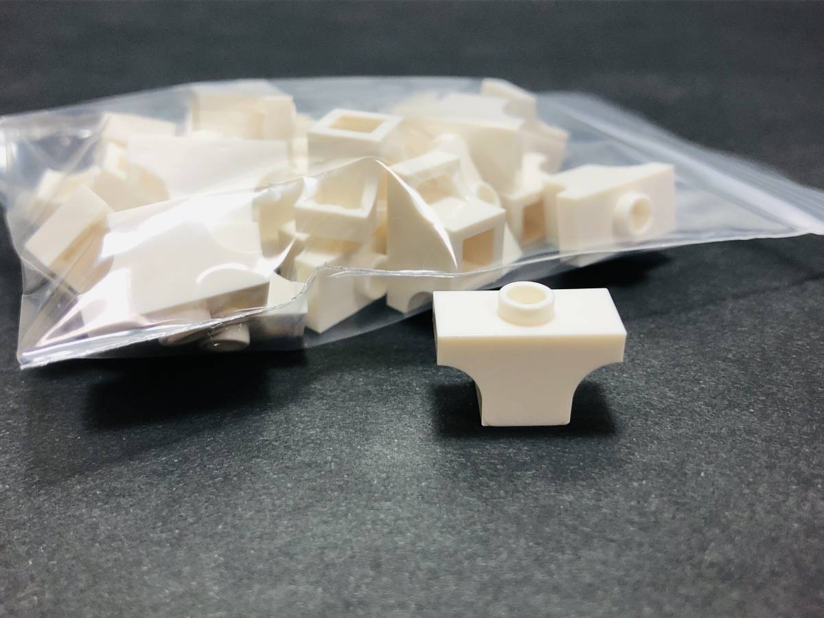 [ новый товар не использовался ] Lego LEGO блок арка джемпер 1x2 белый 24 шт 1×2