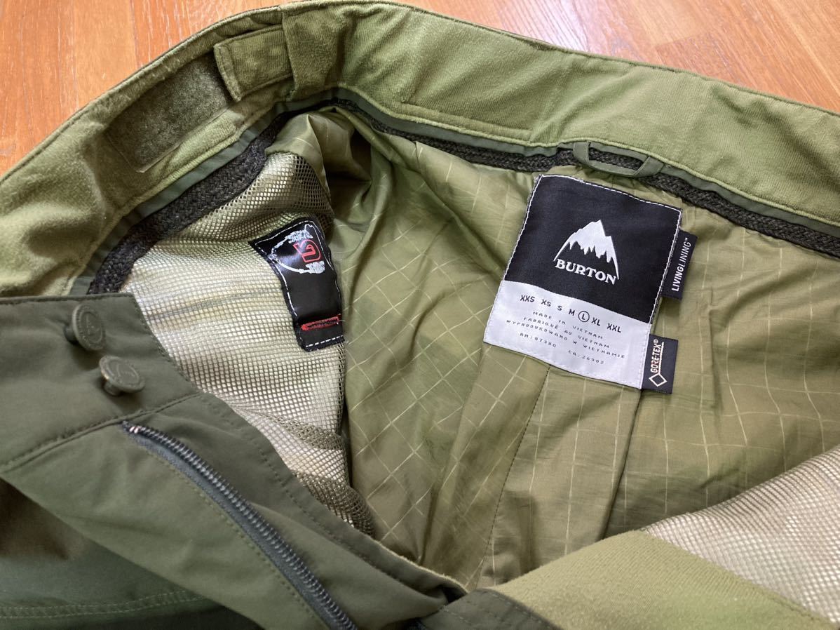 BURTON バートン GORE-TEX Ballast ゴアテックス バラスト パンツ 緑 スノーボード スノボ ウエア カーゴパンツ カーキ モスグリーン 深緑