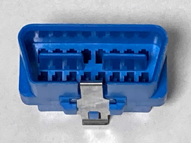 OBD2青カプラー1個とピン10本のセット (OBD-II DLC3コネクタ＆ピン)_画像1