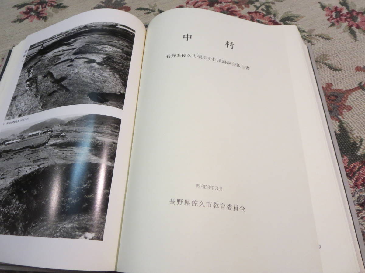 資料　Ⅰ　長野県調査報告書要覧　１９８２　長野県考古学会／稲荷境遺跡　迎田遺跡　和手遺跡　下大豆塚１号２号古墳_画像7