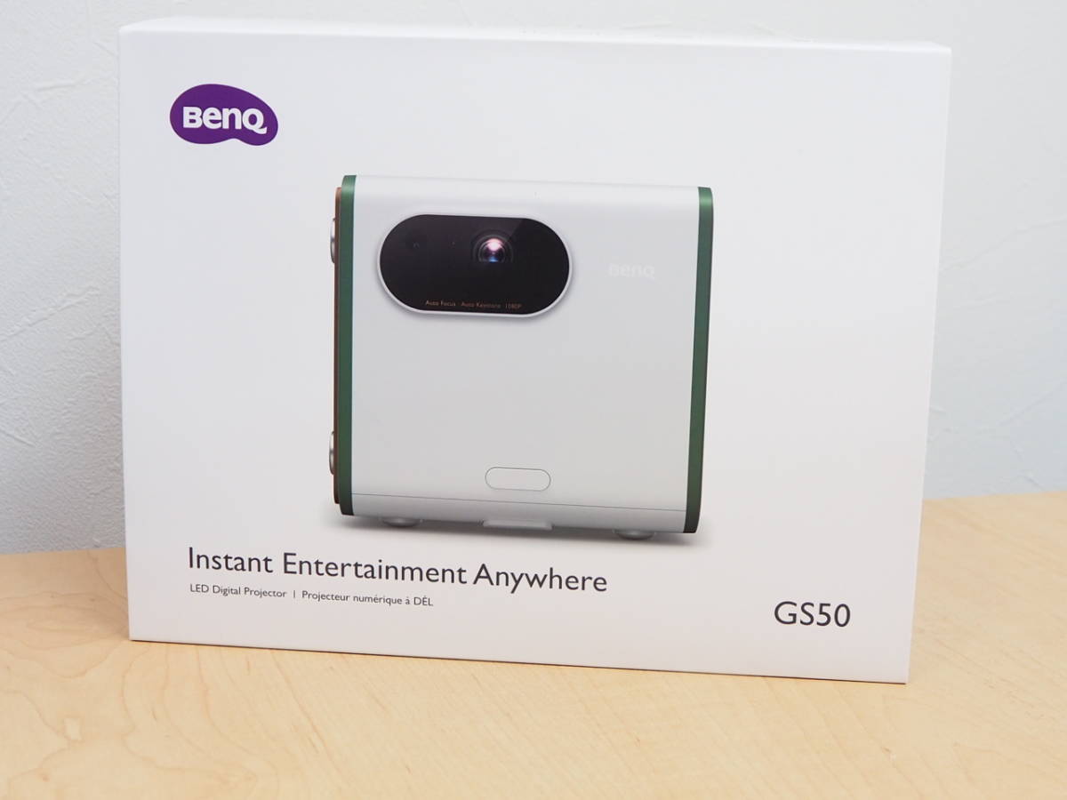 BenQ GS50 小型モバイルプロジェクター (防滴/落下衝撃耐性/Android TV