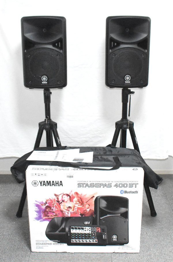 ☆新品同様!YAMAHA ヤマハ STAGEPAS 400BT ポータブルPAシステム PA