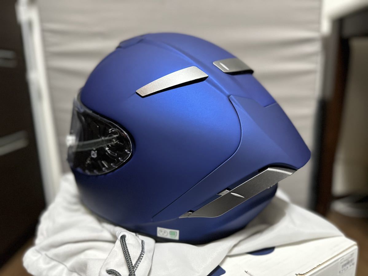 大人も着やすいシンプルファッション 新品未使用】SHOEI マットブルーメタリック X-Fourteen セキュリティ・セーフティ