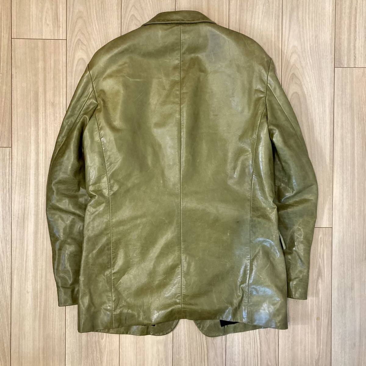 00AW レザージャケット ヨウジヤマモト オム YOHJI YAMAMOTO POUR