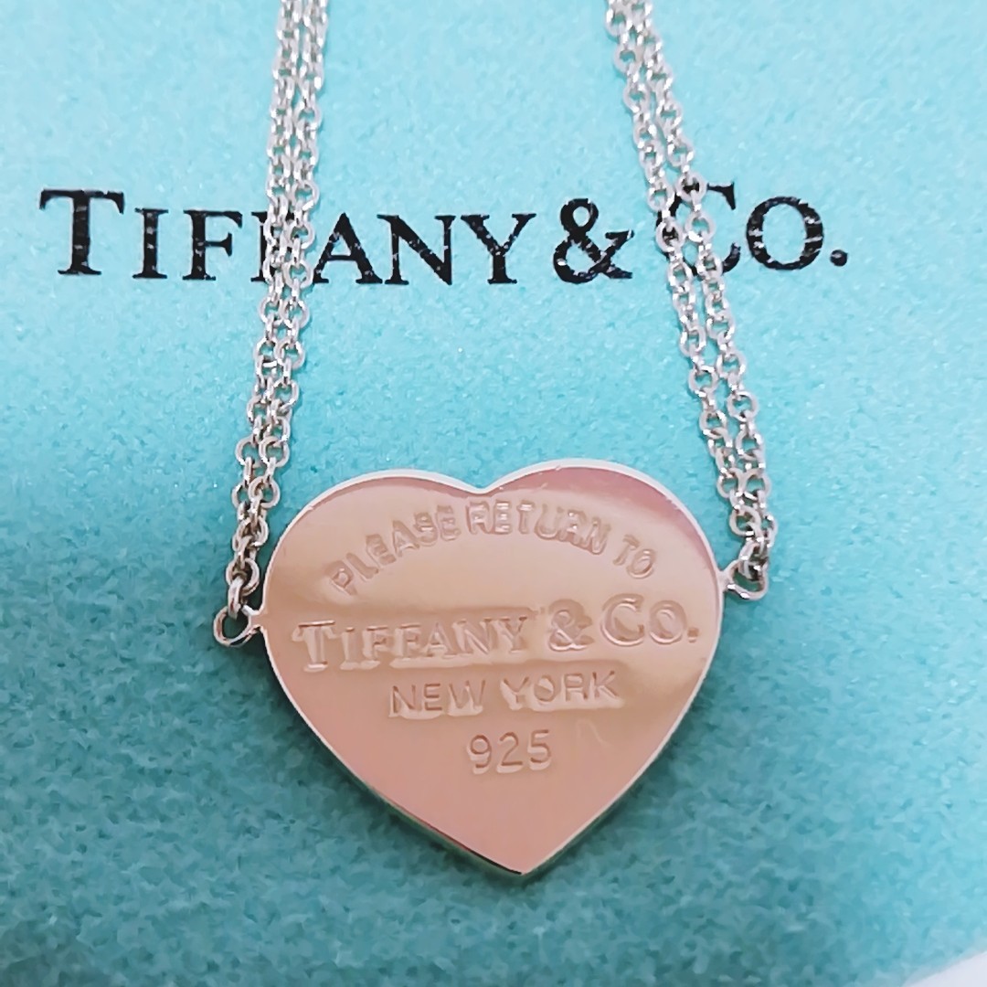 送料無料★TIFFANY リターン トゥ ティファニー ハート タグ ダブル チェーン ブレスレット★シルバー925 即決