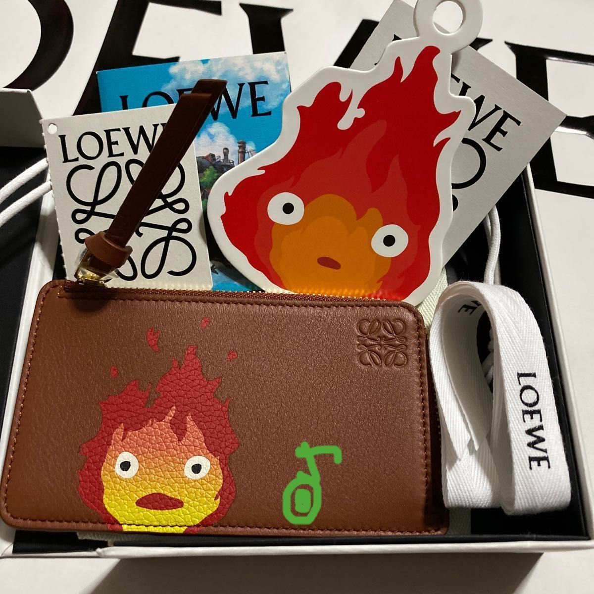 ロエベ ハウルの動く城 カルシファー コインカードフォルダー