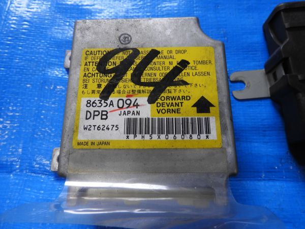 ⑲ CT9W CT9A エボ 9 純正 ACD コンピューター ECU CPU SRS エアバック ASSY 4G63 ターボ ランエボ ワゴン MIVEC マイベック EVO 7 8 9_画像3