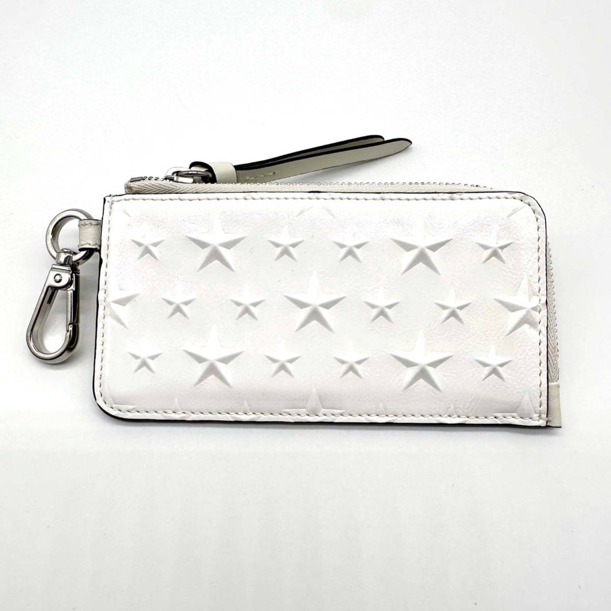 美品】Jimmy Choo ジミーチュウ レザー スタッズ フラグメント コイン