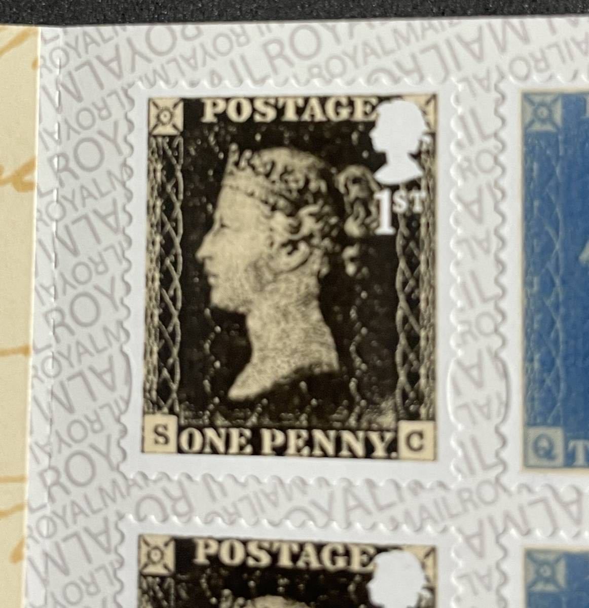【ペニーブラック180周年記念】ロンドン2020国際切手展 6枚 切手帳 ファーストクラス切手_画像3