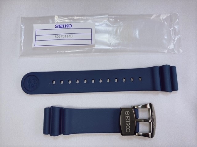 R02F014N0 SEIKO Prospex 22mm original silicon band dark blue SBDY025/4R35-01X0 other for cat pohs free shipping 