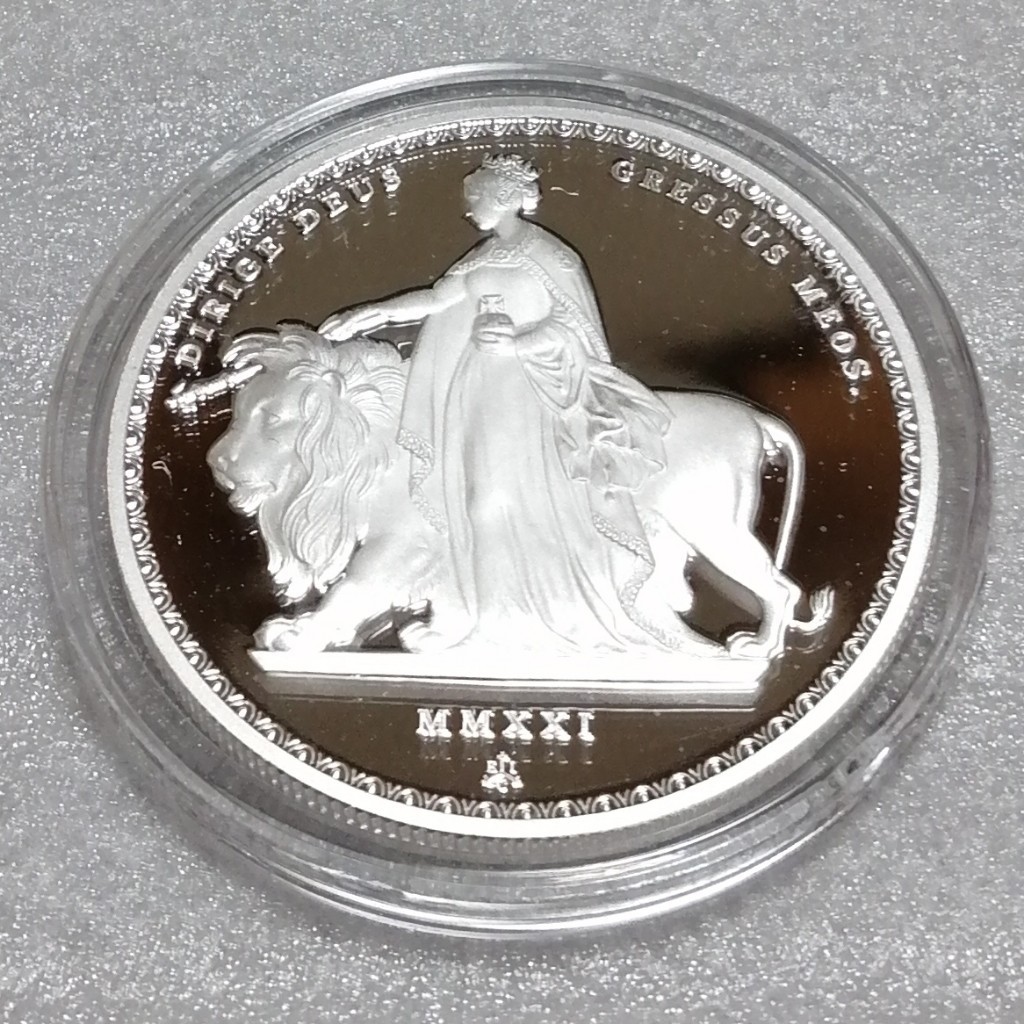 セントヘレナ 2021 ウナとライオン 銀貨 プルーフ マスターピース