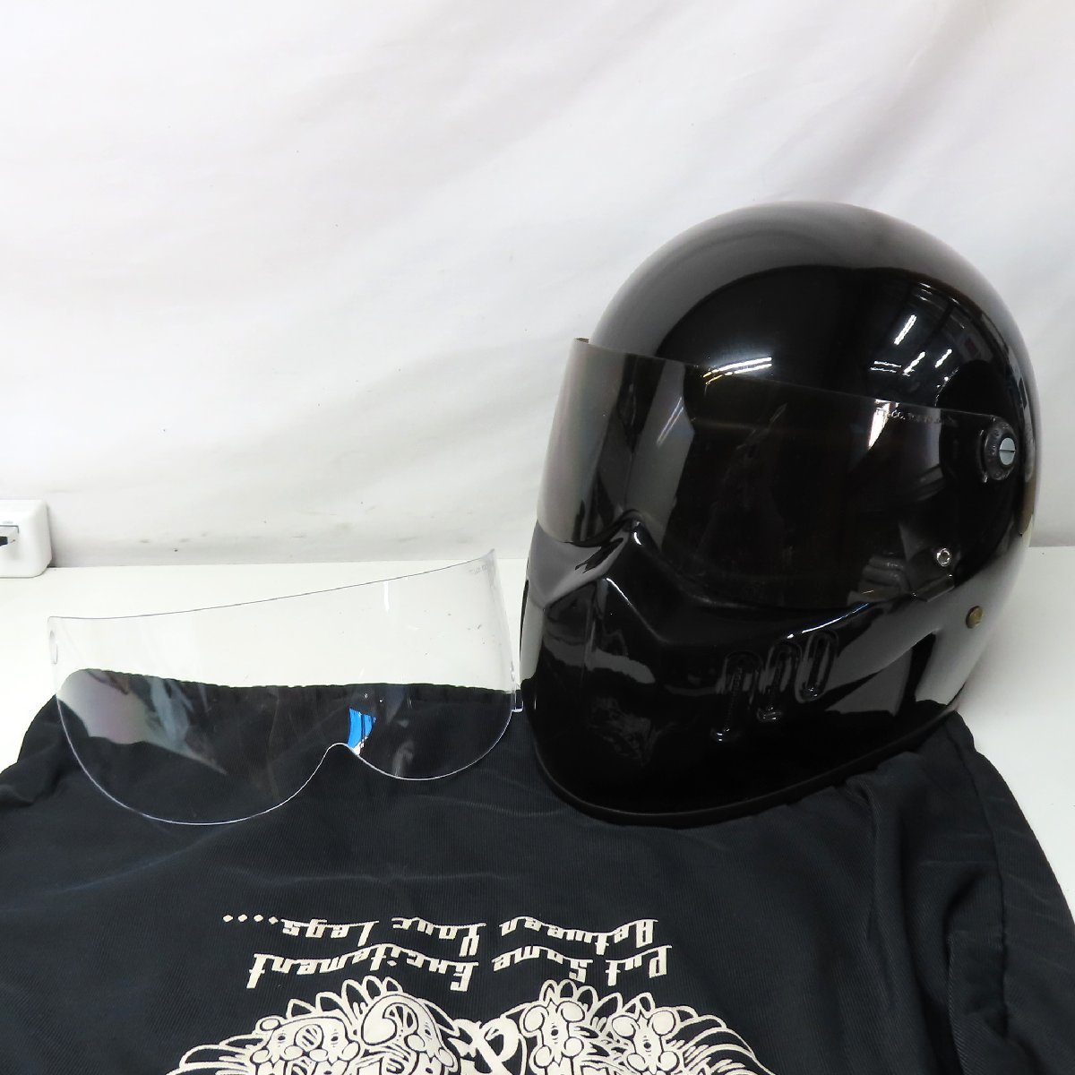 TT&CO トンプソン フルフェイスヘルメット ブラック バイク オートバイ
