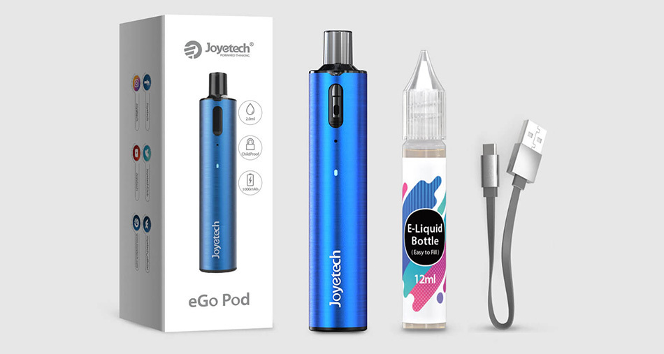 新品 Joyetech eGo pod kit ブルー イーゴ ポッド ジョイテック スターターキット 電子タバコ_画像5