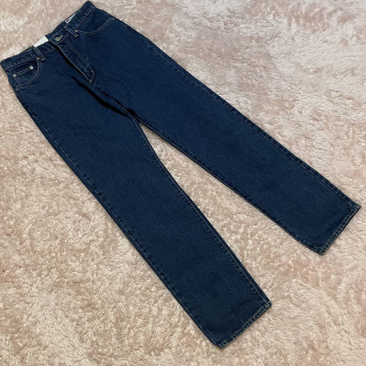  dead stock Wrangler 906 strut Denim dark blue men's S Vintage 